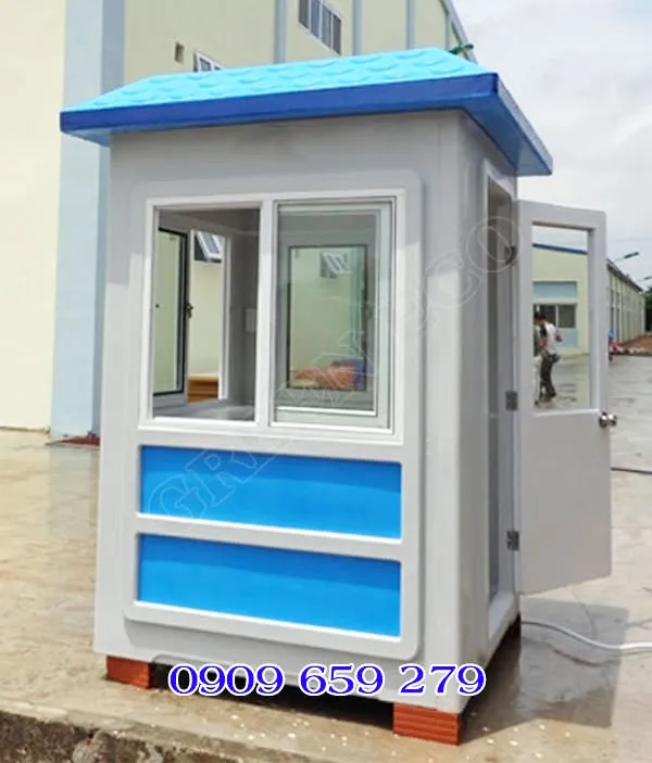 Bốt gác bảo vệ hiện đại được thiết kế theo dạng module, lắp đặt nhanh chóng.