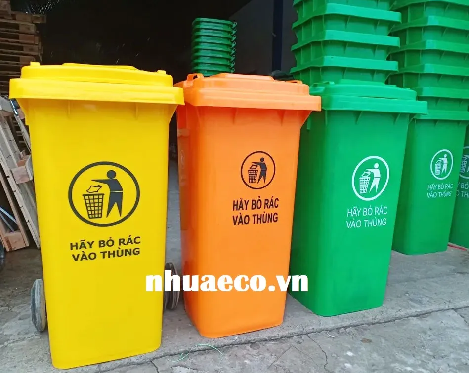Thùng rác phân loại bằng nhựa tại Green Eco.