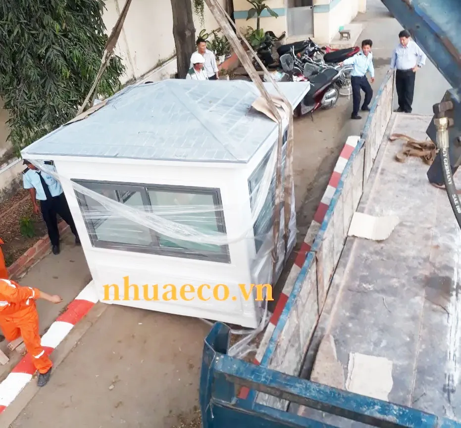 Lắp đặt bốt gác bảo vệ tại Green Eco giúp tăng cường kiểm soát an ninh. 