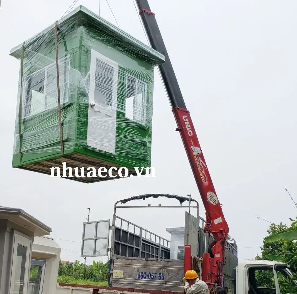 Quy trình lắp đặt bốt gác bài bản.