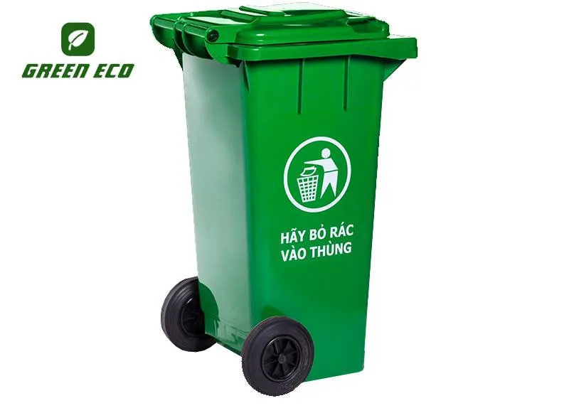 Thùng rác có bánh xe tại Green Eco giúp ngăn mùi hôi phát tán.