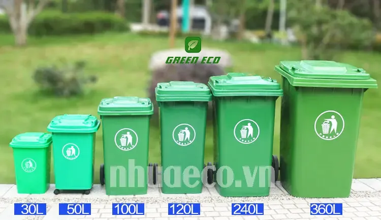 Thùng rác phân loại Green Eco phù hợp với nhiều không gian khác nhau. 