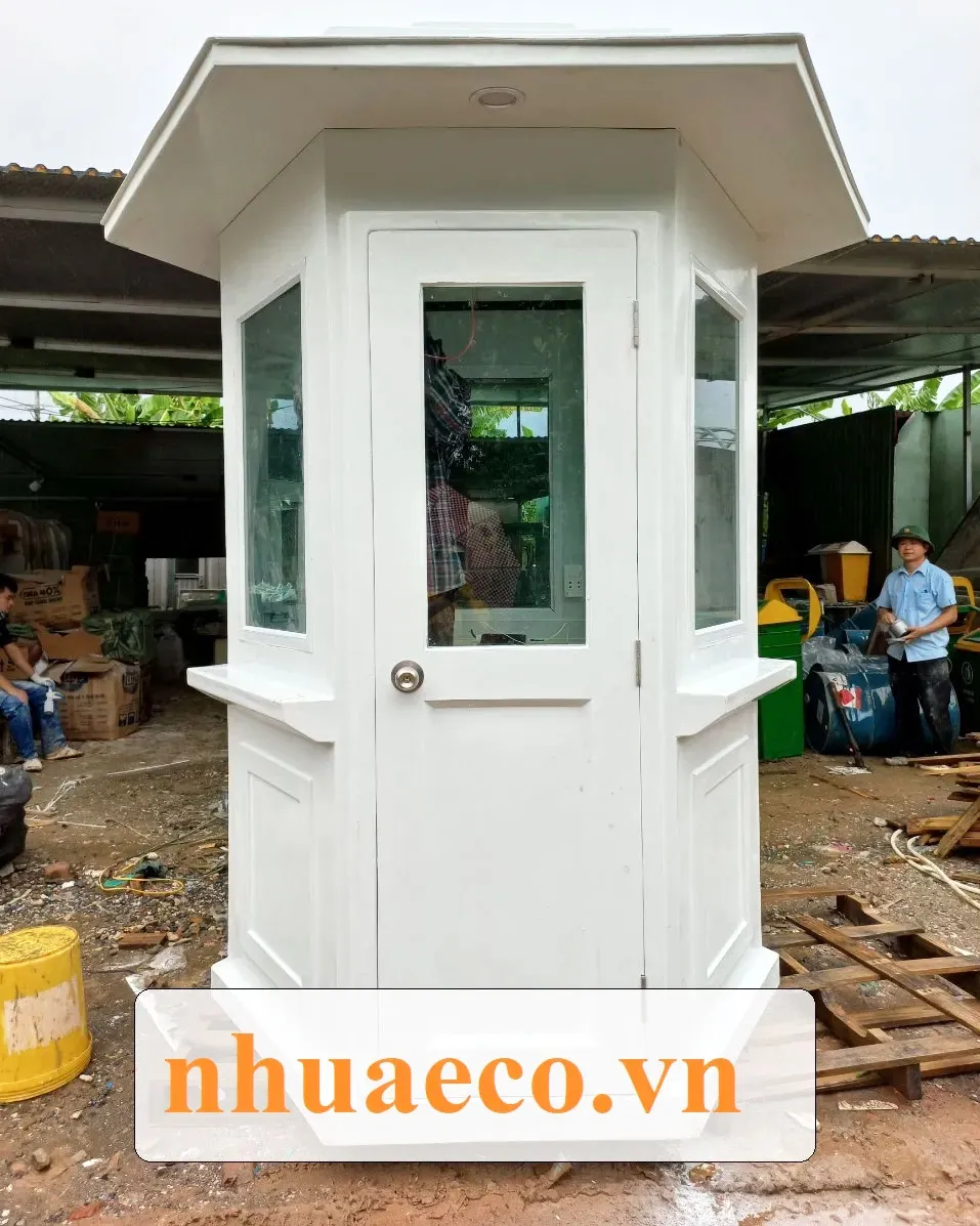 Bốt gác bảo vệ được thiết kế hiện đại giúp nâng cao hình ảnh doanh nghiệp.