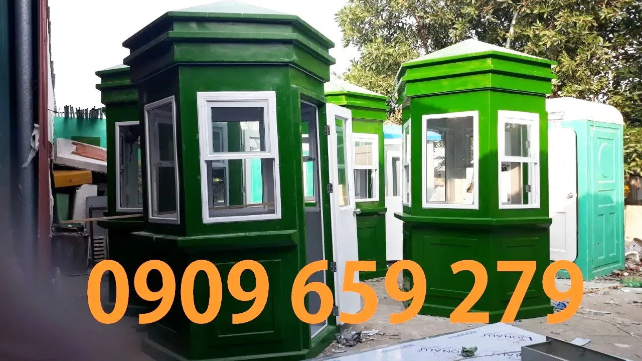 Bốt gác bảo vệ lục giác chất liệu composite.