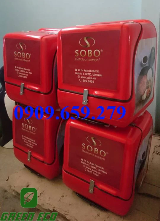 Thùng chở hàng sau xe máy nhựa composite GE11