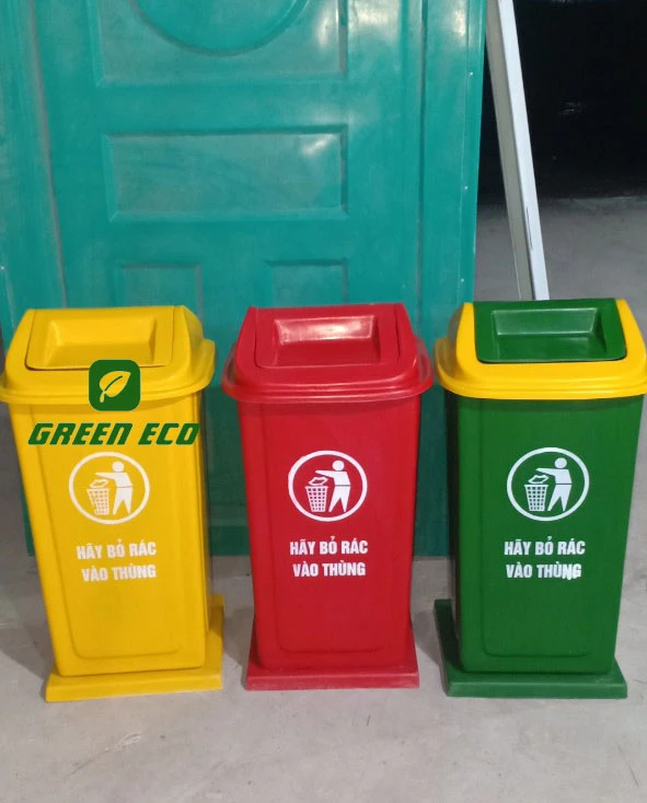 Nên đặt thùng rác đế cố định 90 lít ở những khu vực nào?