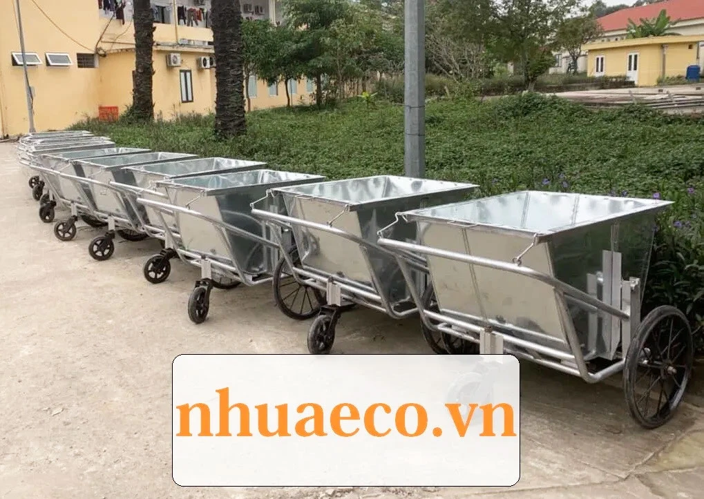 Green Eco nhận gia công xe thu gom rác theo yêu cầu: Màu sắc, logo, kích thước riêng biệt