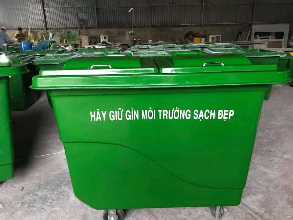 Thùng rác nhựa có bánh xe tại Green Eco tiện lợi và dễ di chuyển