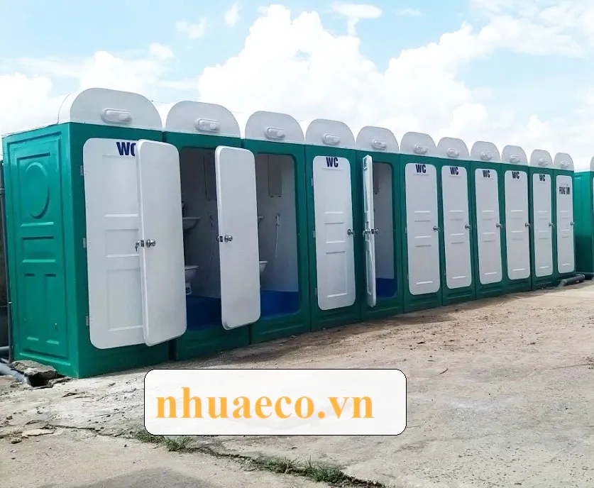 Nhà vệ sinh di động 1 phòng.