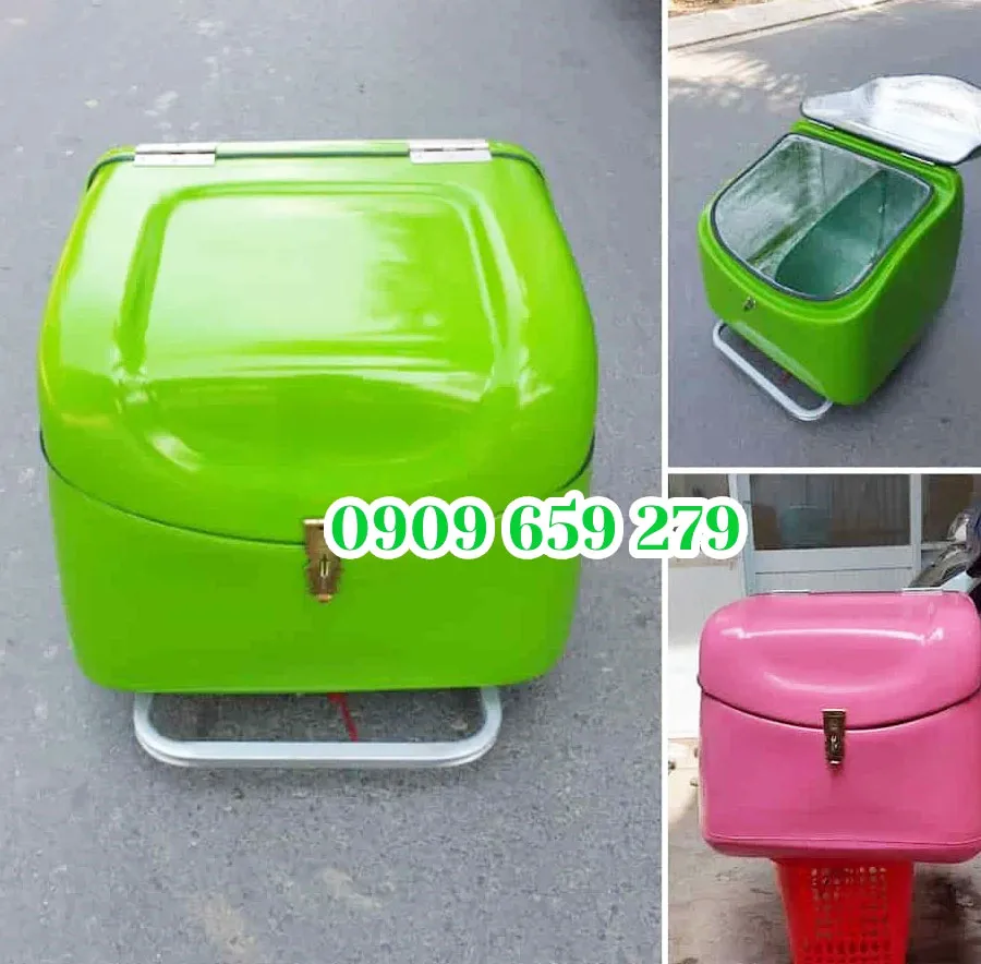 Thùng chở hàng cỡ lớn 80*65*65 cm.
