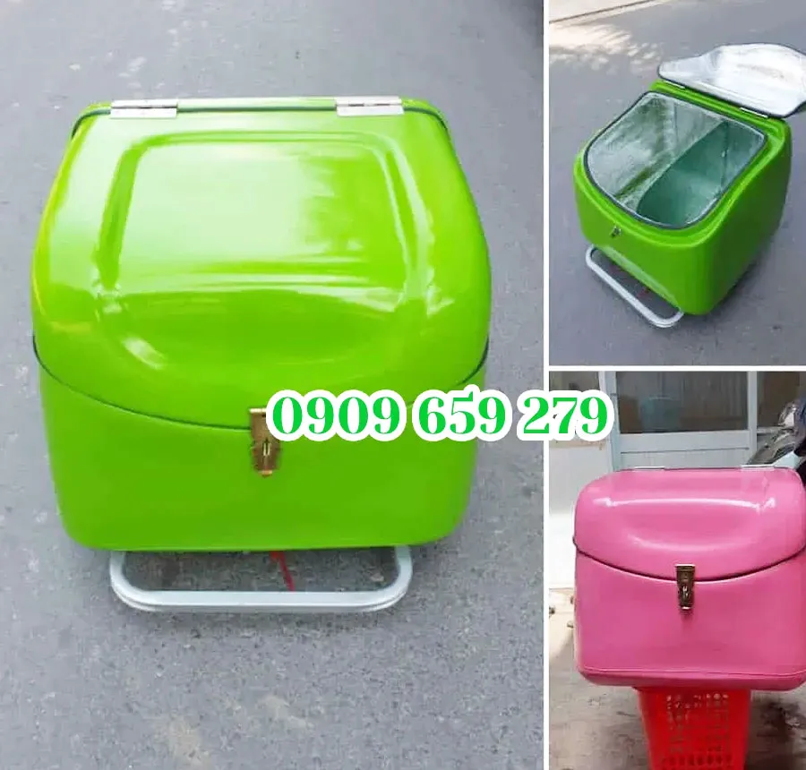 Thùng chở hàng cỡ lớn 80*65*65 cm.