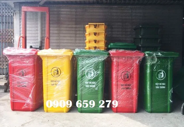 Thùng đựng rác thải nguy hại công nghiệp 240L