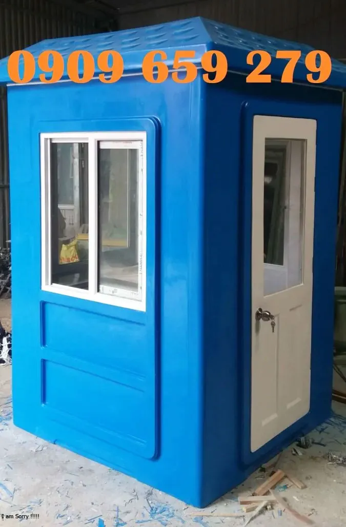 Bốt gác bảo vệ composite mái bằng.