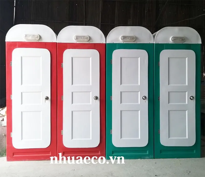 Nhà vệ sinh di động đơn dùng cho nơi cộng cộng, hội chợ, triển lãm.
