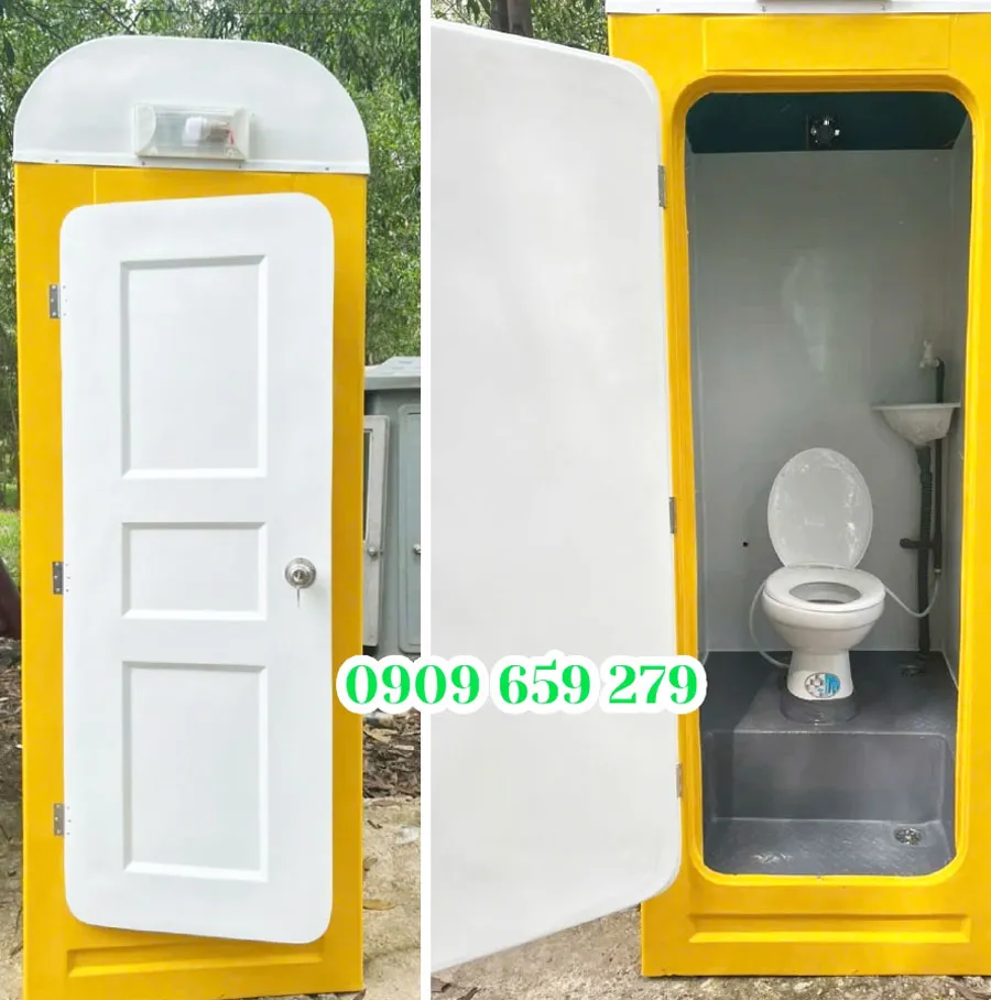 Nhà vệ sinh di động 1 buồng vệ sinh.