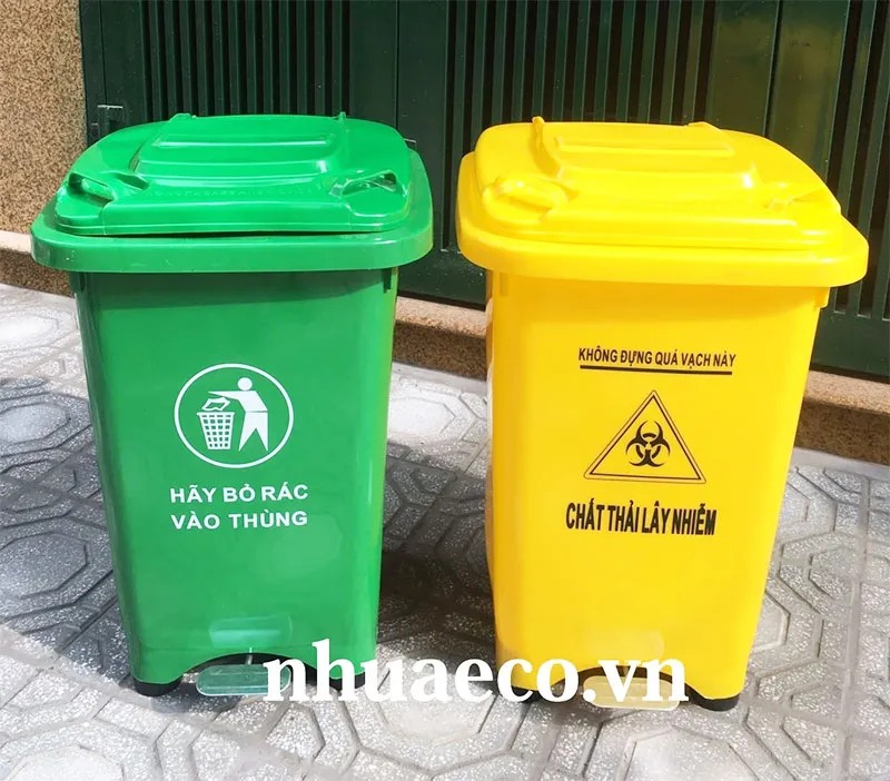 Thùng rác phân loại 60L .