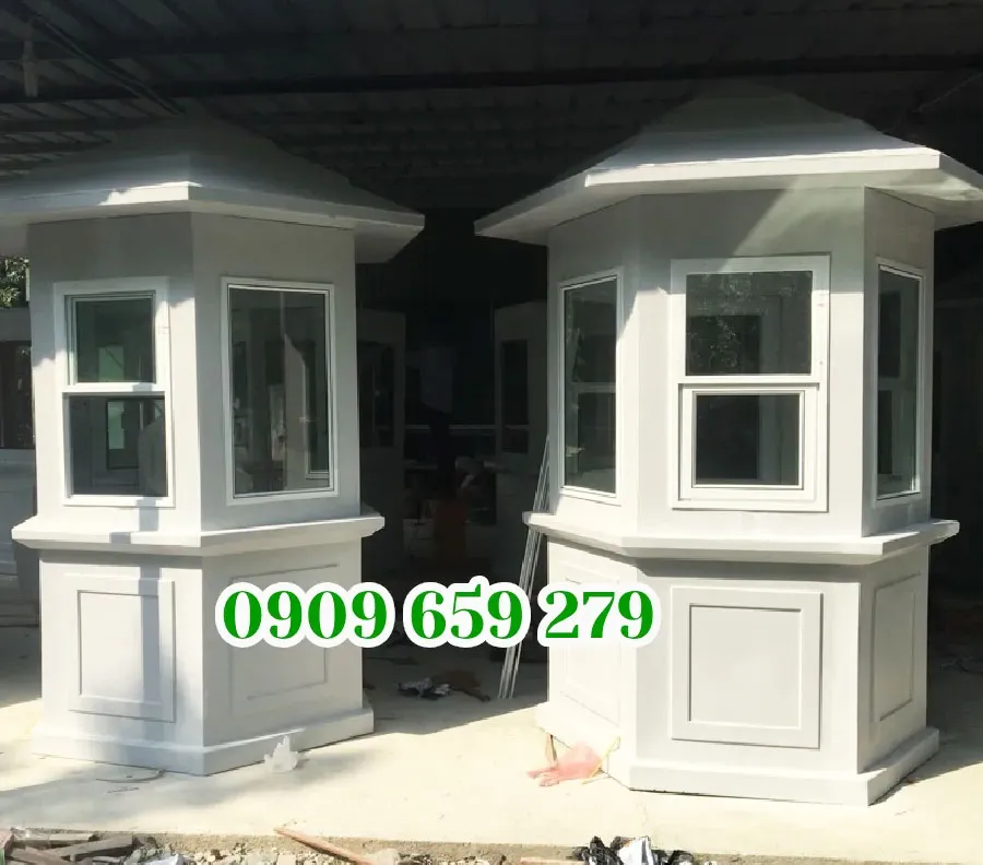 Bốt gác bảo vệ lục giác 1,8m x 1,5m x 2,95m.