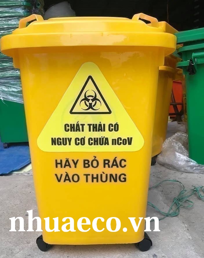 Thùng rác nhựa Covid-19 60 lít