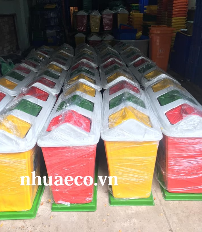 Thùng rác nhựa composite 3 ngăn chất lượng cao