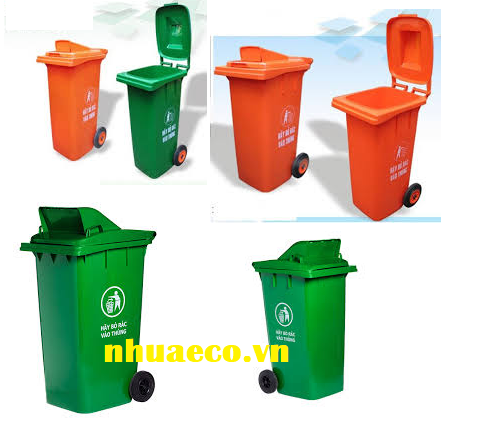 Thùng rác nhựa 240 lít nắp hở bỏ rác thuận tiện