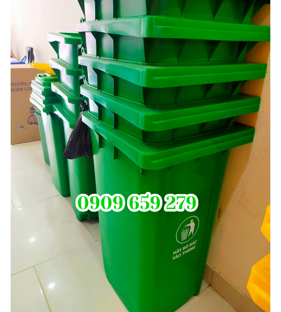 Thùng thu gom rác thải 240l tại Bình Dương