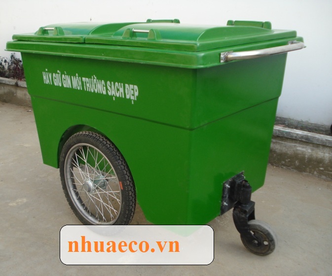 Xe gom rác đẩy tay dung tích 1000l