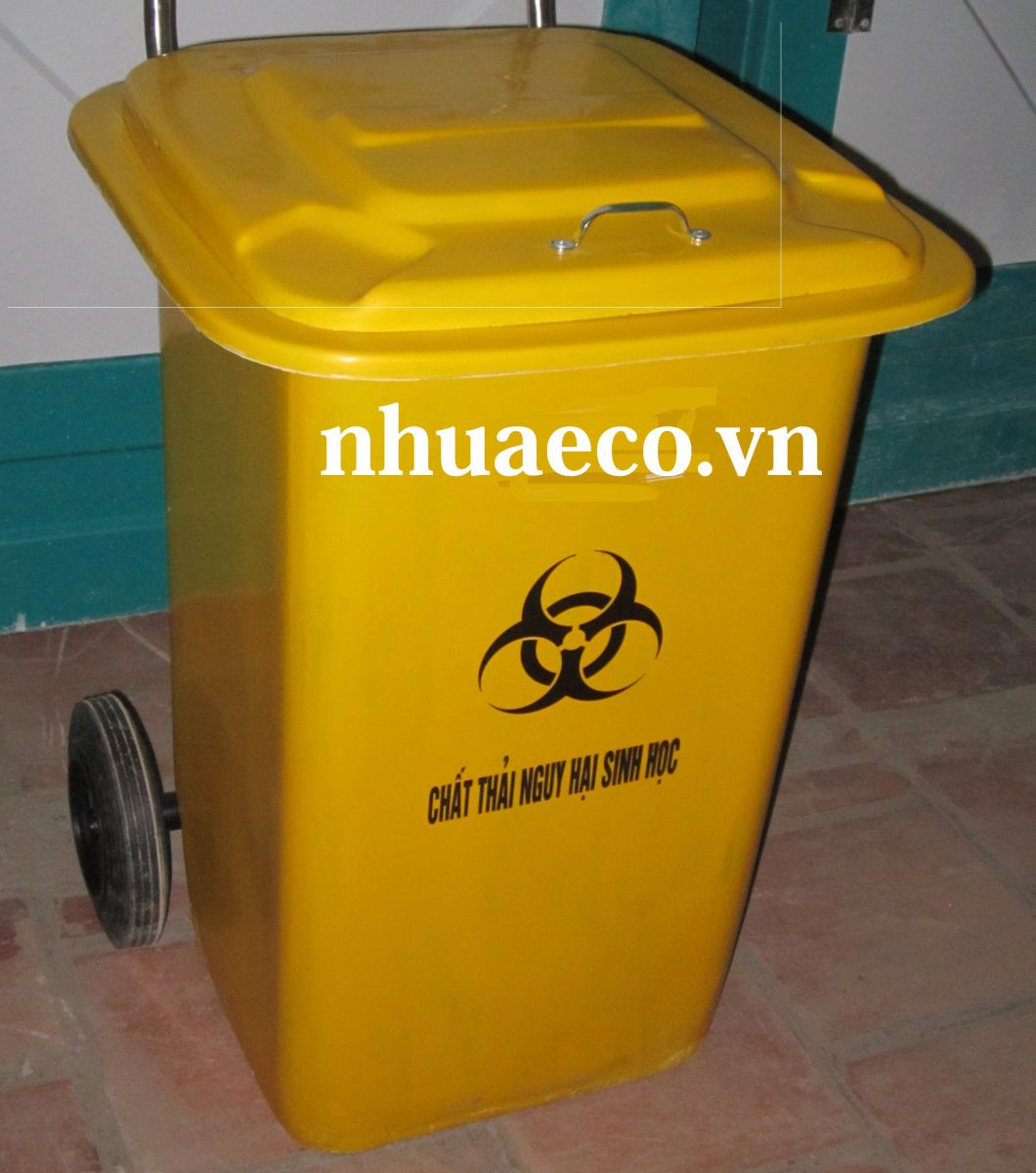 Thùng rác y tế 90L chứa khẩu trang y tế, ngăn ngừa virut