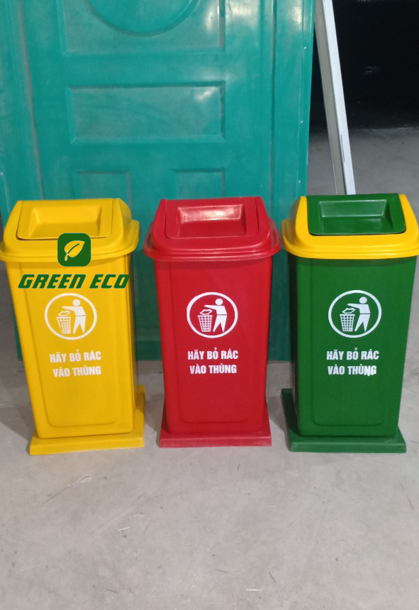 Màu sắc thùng rác nhựa công cộng có ý nghĩa gì?
