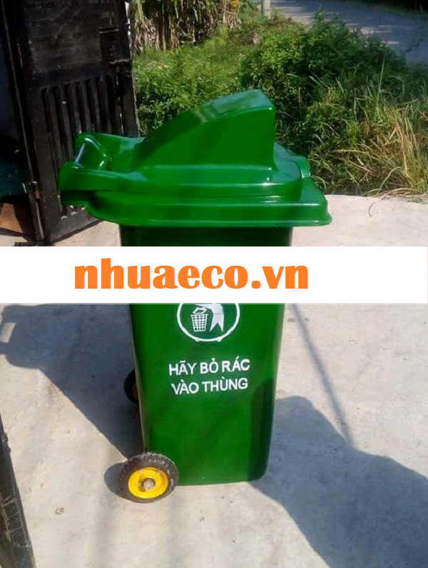 Thùng rác nhựa nắp hở 240l tiện lợi, đảm bảo vệ sinh