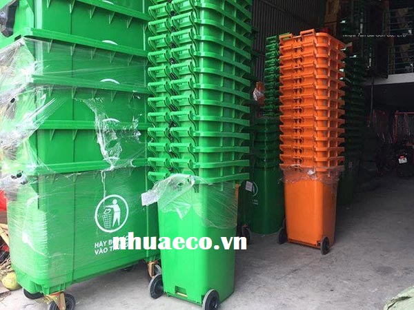 Thùng rác công cộng ngoài trời 240L giá rẻ