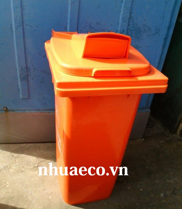 Thùng rác 120 lít nắp hở giá rẻ Tây Ninh