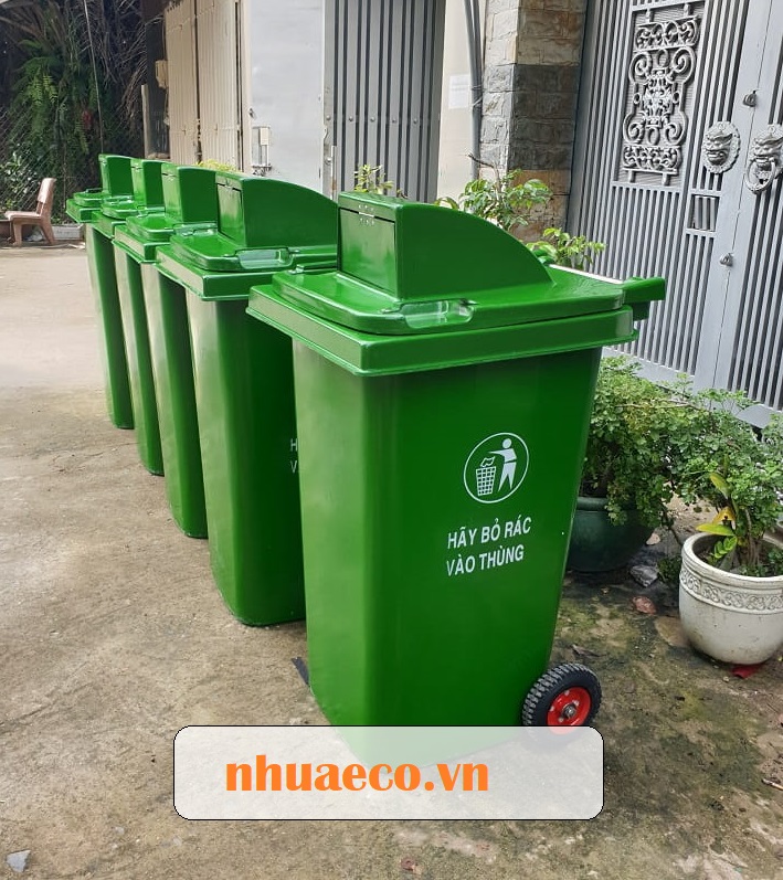 Thùng rác nhựa 240l nắp hở giá rẻ