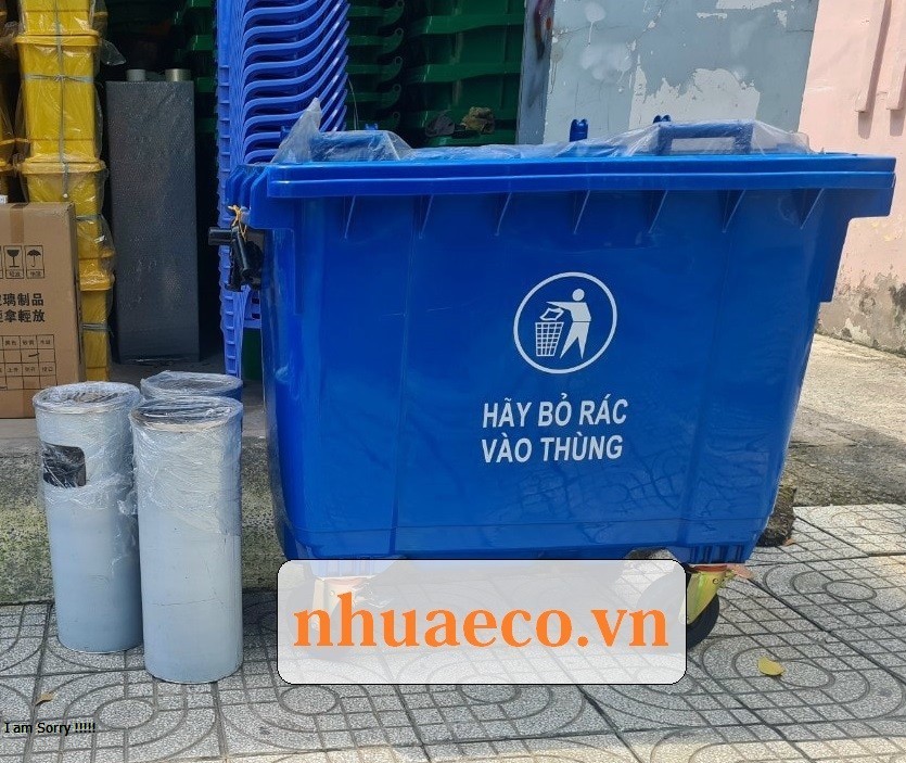 Thùng rác nhựa HDPE 660 lít siêu bền