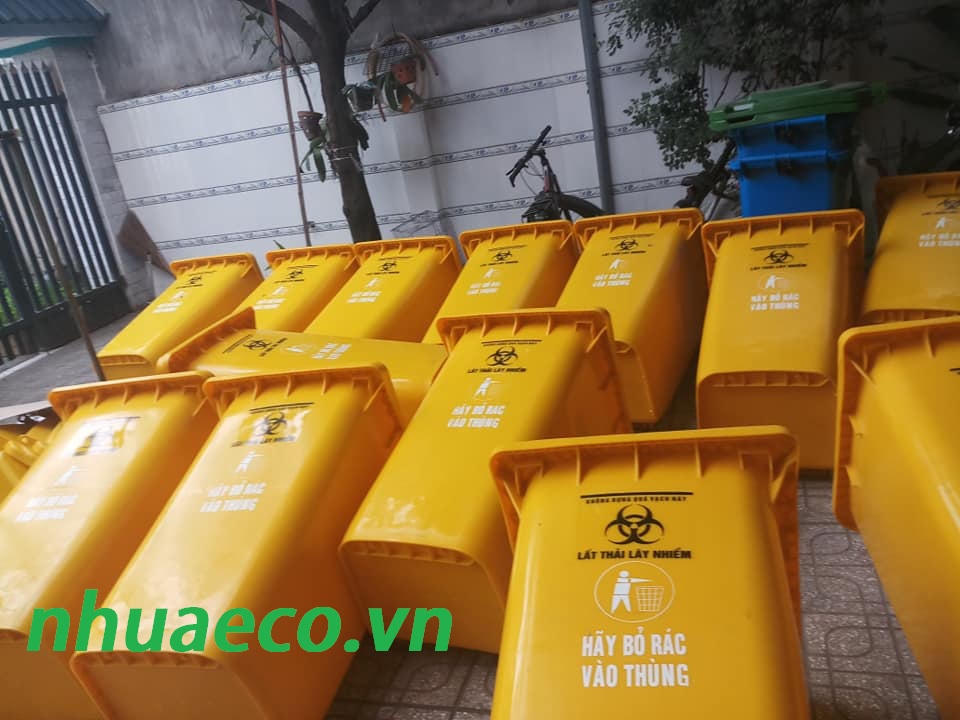 Thùng đựng rác thải lây nhiễm 120L 