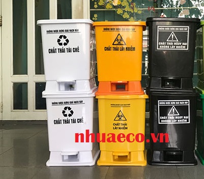 Thùng rác bệnh viện 20L dùng trong môi trường y tế