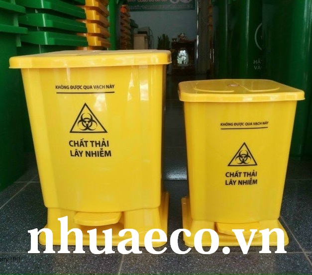 Thùng rác y tế 20L chứa chất thải có nguy cơ nhiễm Covid19