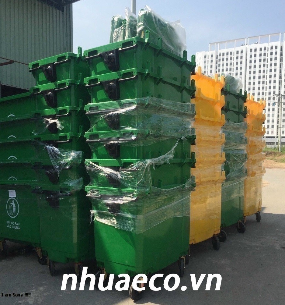 Xe lưu trữ và vận chuyển rác thải y tế 660 lít